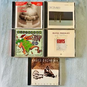 Set of 5 Various Christmas Holiday Winter Music CDs